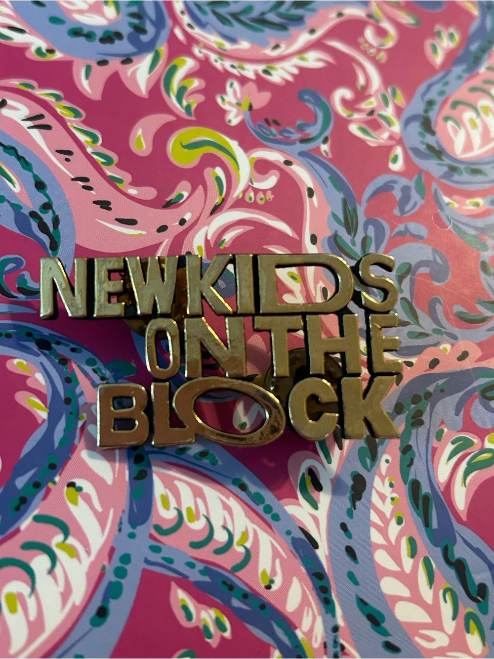 Vintage new kids on the block pin